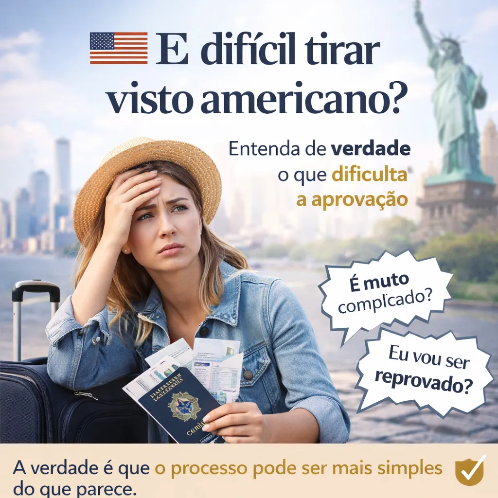 Imagem ilustrativa para o artigo É difícil tirar visto americano? da Now Vistos
